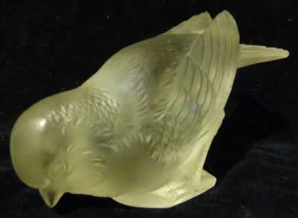 R. Lalique Moineau Timide Paperweight