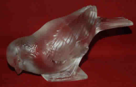 R. Lalique Moineau Timide Paperweight