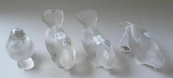 R. Lalique Moineau Timide Paperweight