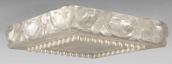 R. Lalique Moineaux-2 Chandelier