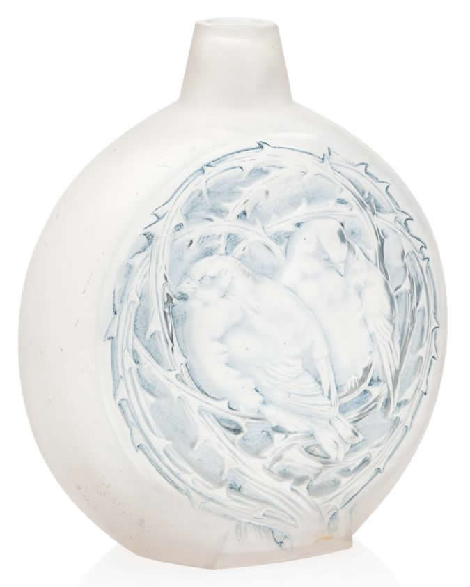 R. Lalique Moineaux Dormant Vase