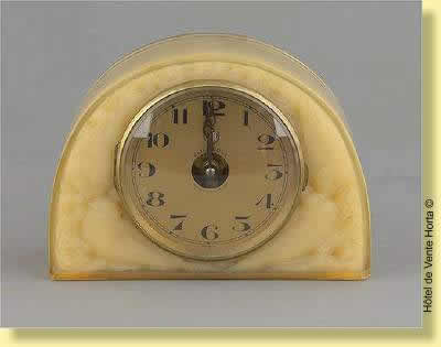 R. Lalique Moineaux Clock