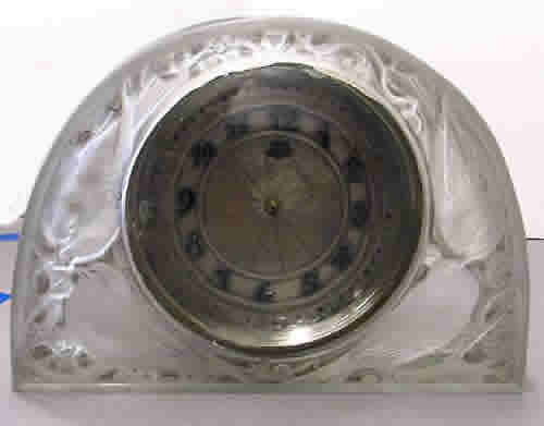 R. Lalique Moineaux Table Clock
