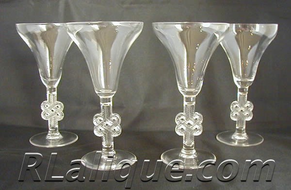 Rene Lalique Molsheim Stemware 