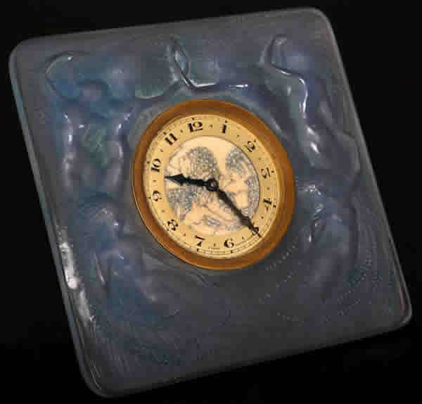R. Lalique Naiades Clock