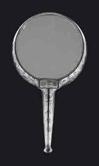 R. Lalique Narcisse Couche Hand Mirror