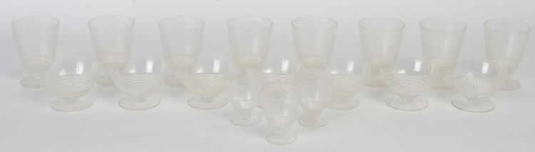 Rene Lalique Nippon Stemware 