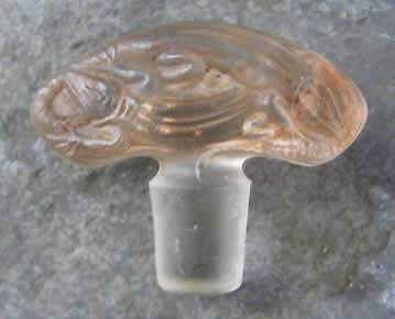 R. Lalique Oreilles Lezards Perfume Bottle Stopper