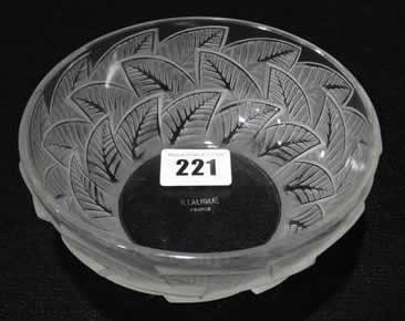 Rene Lalique Ormeaux Bowl 