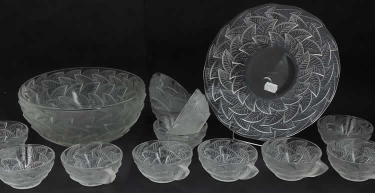 R. Lalique Ormeaux Ice Cream Service