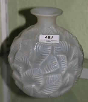 R. Lalique Ormeaux Vase
