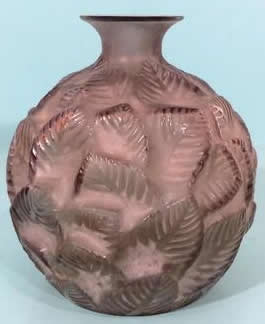 R. Lalique Ormeaux Vase