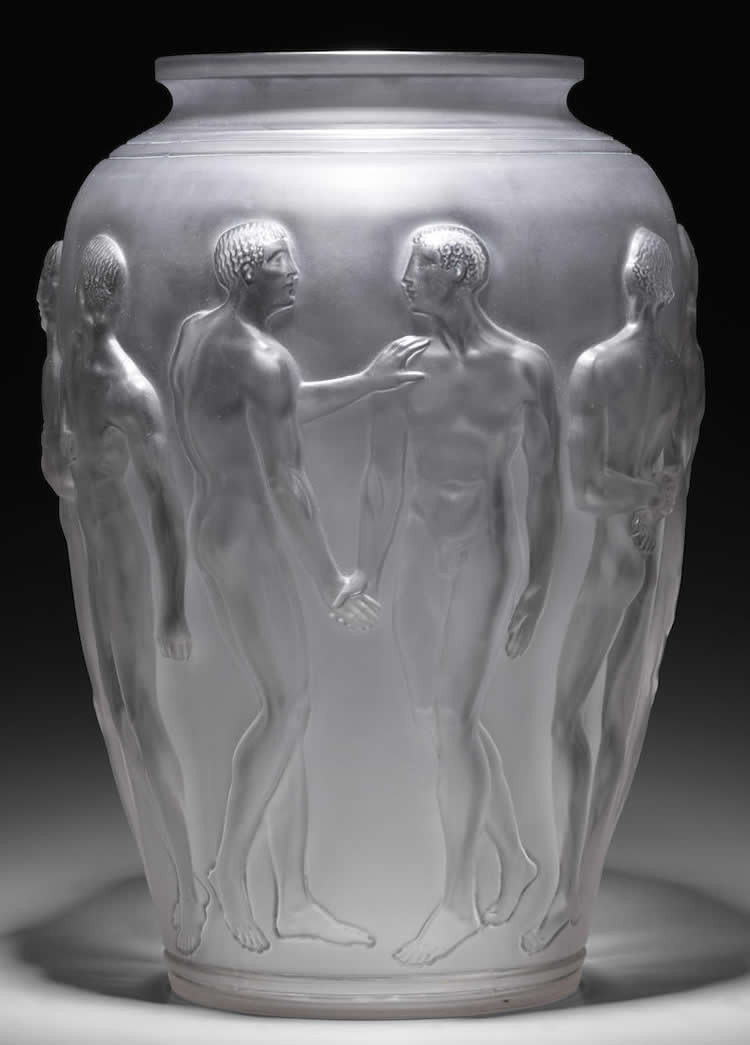 R. Lalique Palestre Vase
