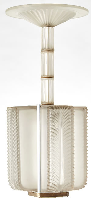 R. Lalique Palmes Chandelier