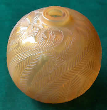 R. Lalique Palmes Vase