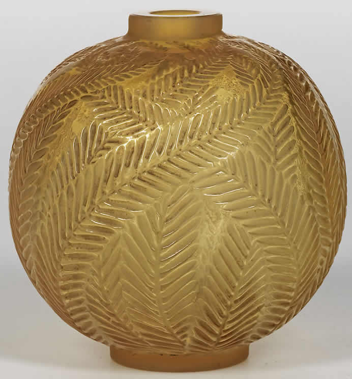 Rene Lalique Palmes Vase