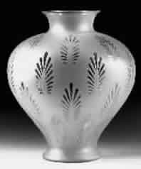 R. Lalique Palmettes Vase