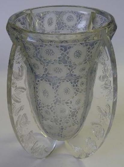 R. Lalique Papillons Vase