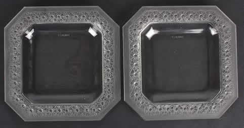 Rene Lalique Paquerettes Square Dish 