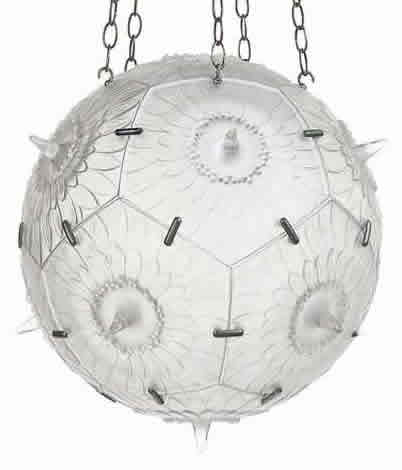 R. Lalique Passiflore Light Fixture