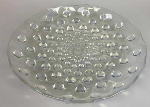 R. Lalique Peacock Feathers Plate