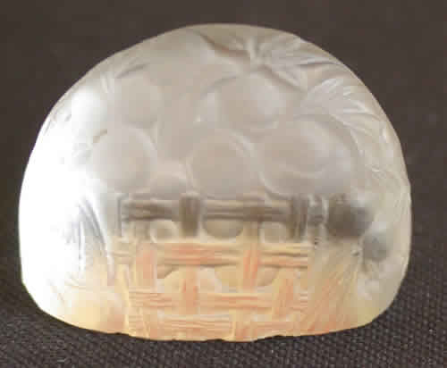 R. Lalique Peches Menu Holder