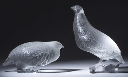 R. Lalique Perdrix Couchee Decoration