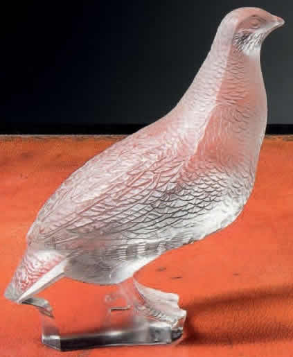 R. Lalique Perdrix Debout Decoration