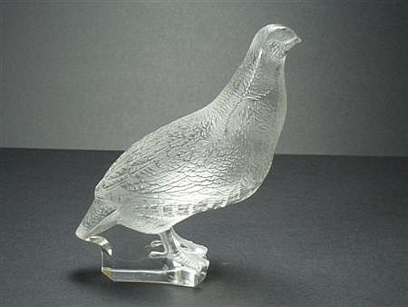 Rene Lalique Perdrix Debout Motif Decoratif