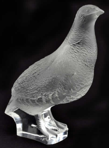 R. Lalique Perdrix Debout Decoration