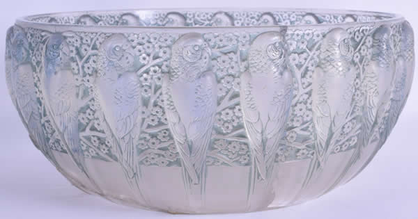 R. Lalique Perruches Bowl
