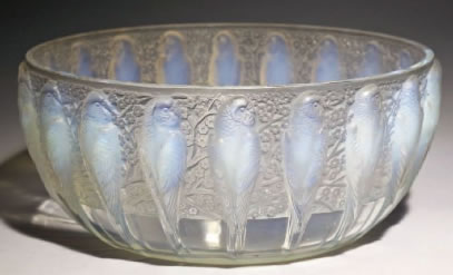 R. Lalique Perruches Bowl