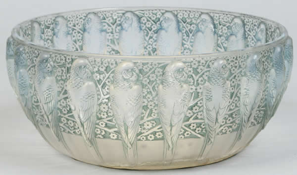 R. Lalique Perruches Bowl