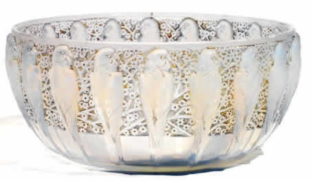 R. Lalique Perruches Bowl