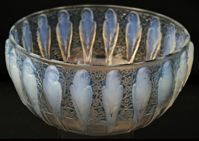 Rene Lalique Perruches Bowl