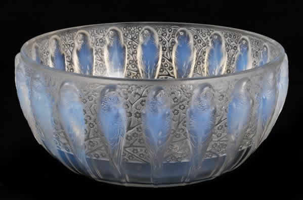 R. Lalique Perruches Bowl