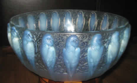 R. Lalique Perruches Bowl