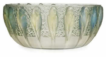 R. Lalique Perruches Bowl