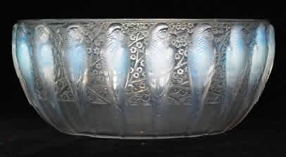 R. Lalique Perruches Fruit Bowl