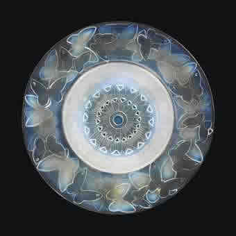 R. Lalique Phalenes Bowl