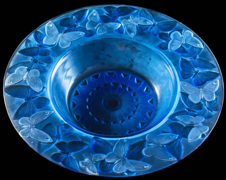 R. Lalique Phalenes Bowl