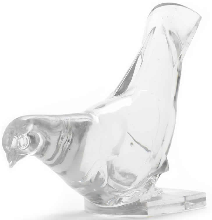 R. Lalique Pigeon-2 Fountain Decoration