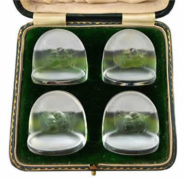 R. Lalique Pinsons Menu Holder