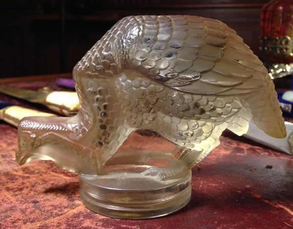 R. Lalique Pintade Hood Ornament