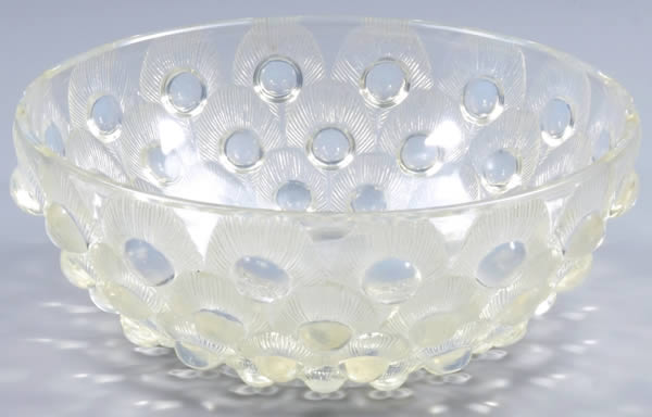 Rene Lalique Plumes De Paon Bowl 