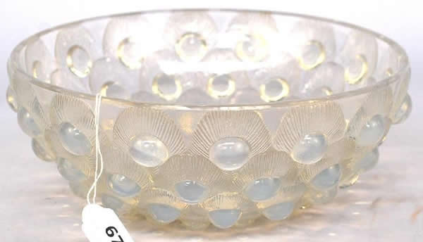 Rene Lalique Plumes De Paon Bowl 