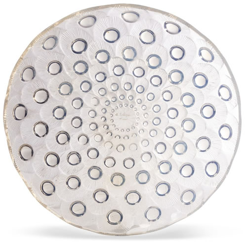 R. Lalique Plumes De Paon Plate