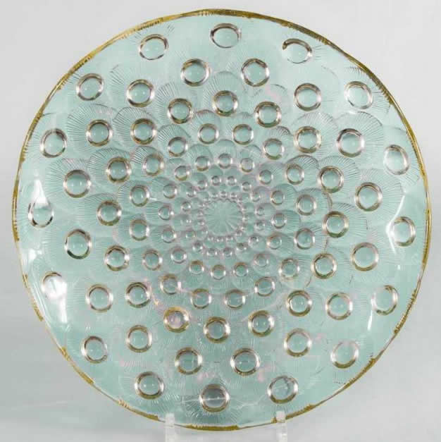 R. Lalique Plumes De Paon Plate