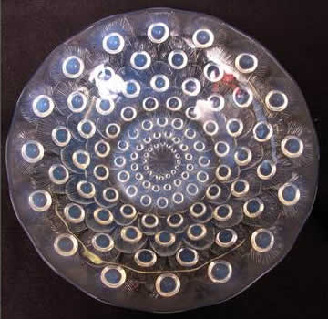 R. Lalique Plumes De Paon Plate