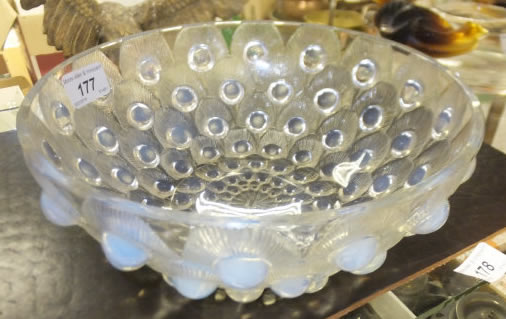 Rene Lalique Plumes De Paon Bowl 